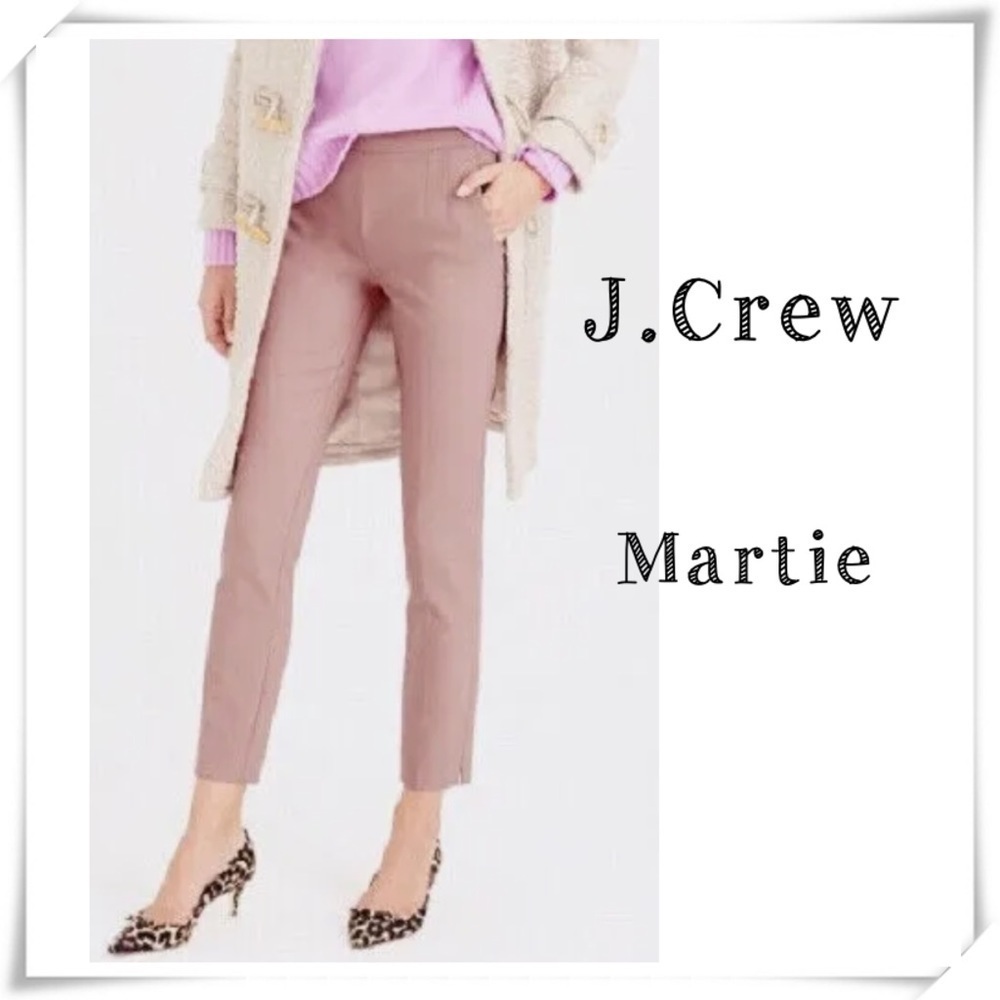 J.Crew Martie Wool Blend Pants in Pink Size 8 Style E0899